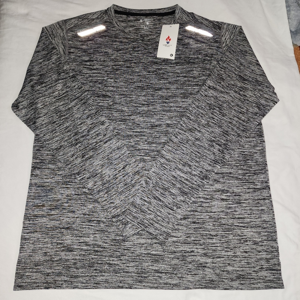NWT Liberty Pro Moisture Wicking Shirt, Black Space Dye, Men's XL
